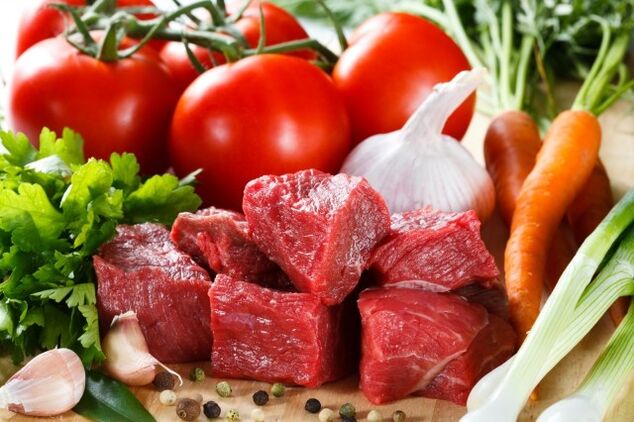 گوشت و سبزیجات برای رژیم دوکان