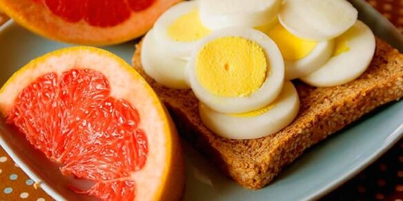 تخم مرغ و گریپ فروت برای کاهش وزن