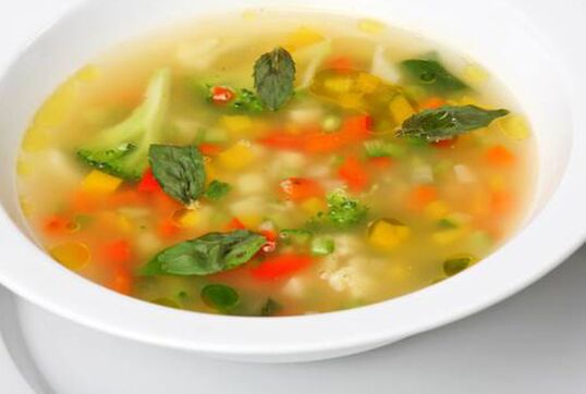 سوپ سبزیجات برای کاهش وزن