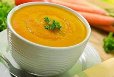 سوپ پوره گیاهی برای ورم معده
